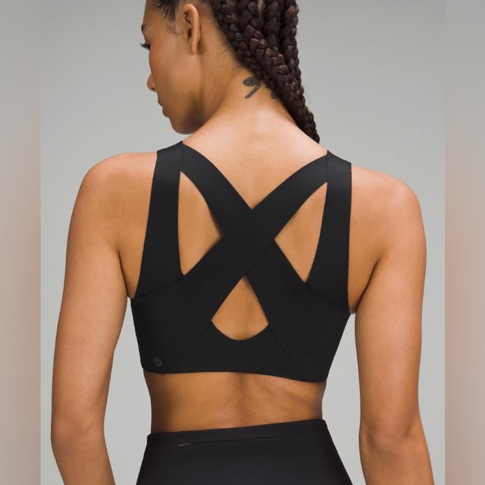 Lululemon Enlite Bra Zip Front Black 36C